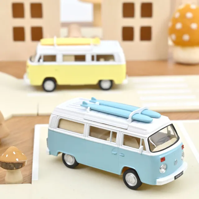 Norev VW Combi T2b Camper 1973 jouet 1/43 bleu pastel
