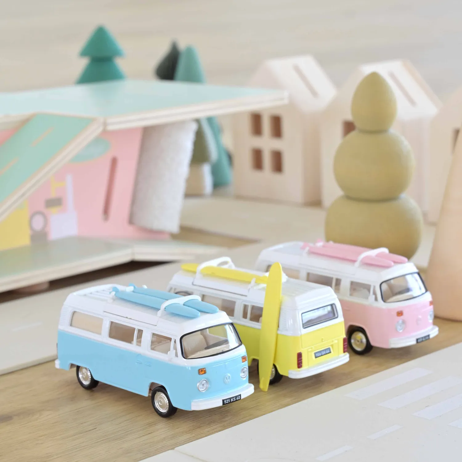 Norev Jet-car VW Combi T2b 1973 miniature 1/43 bleu clair