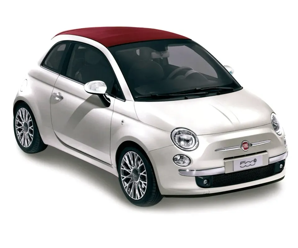Norev Fiat 500C 2009 voiture miniature 1/43 blanc nacré