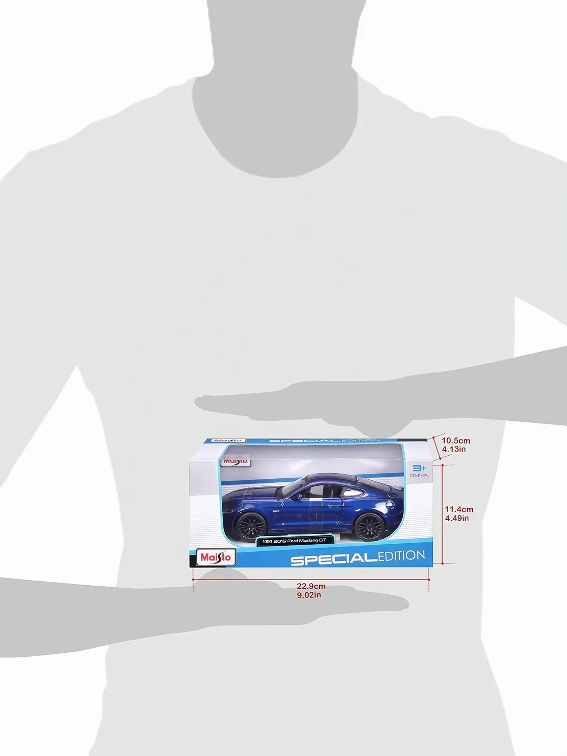 Maisto Ford Mustang Shelby GT500 voiture 1:24 bleue métal