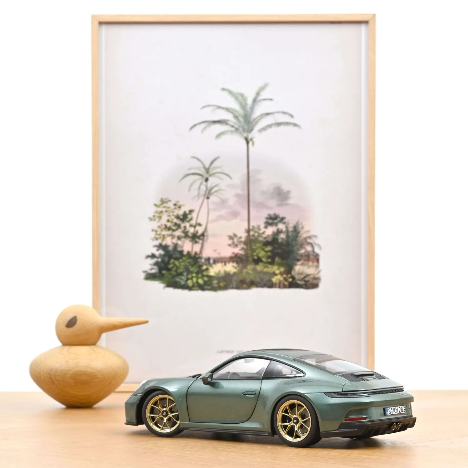 Norev Porsche 911 GT3 Touring 2021 miniature 1/18 vert malachite