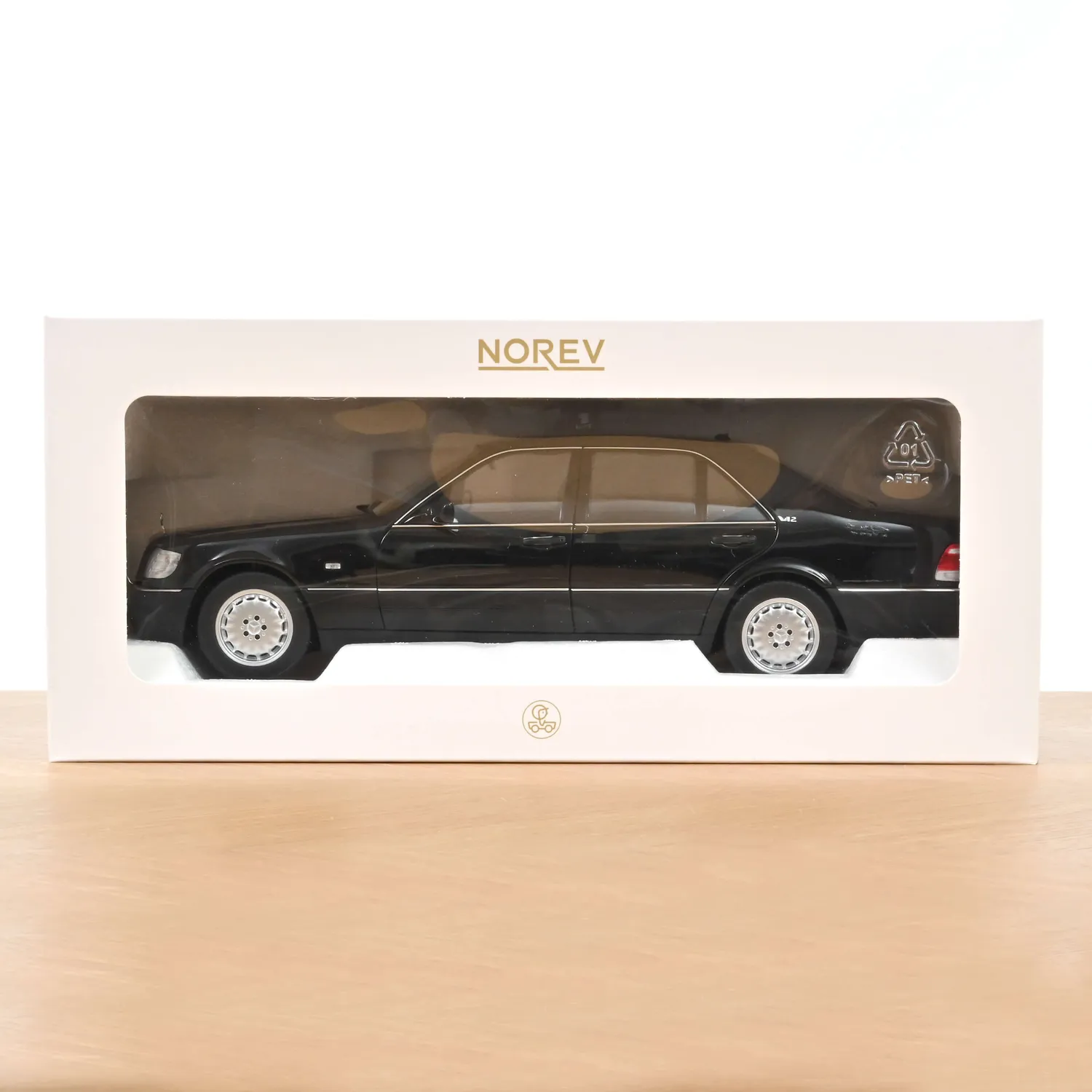 Norev Mercedes S600 1997 miniature 1/18 noir obsidian