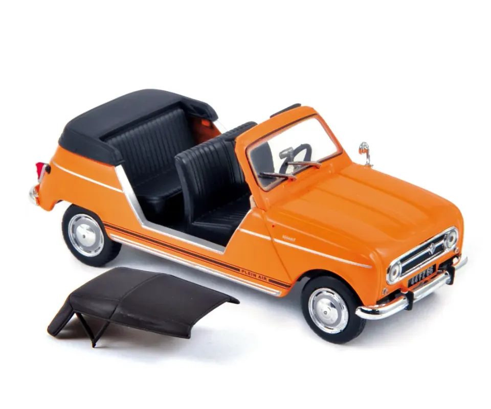 Norev Renault 4 Plein Air 1968 miniature 1/43 orange