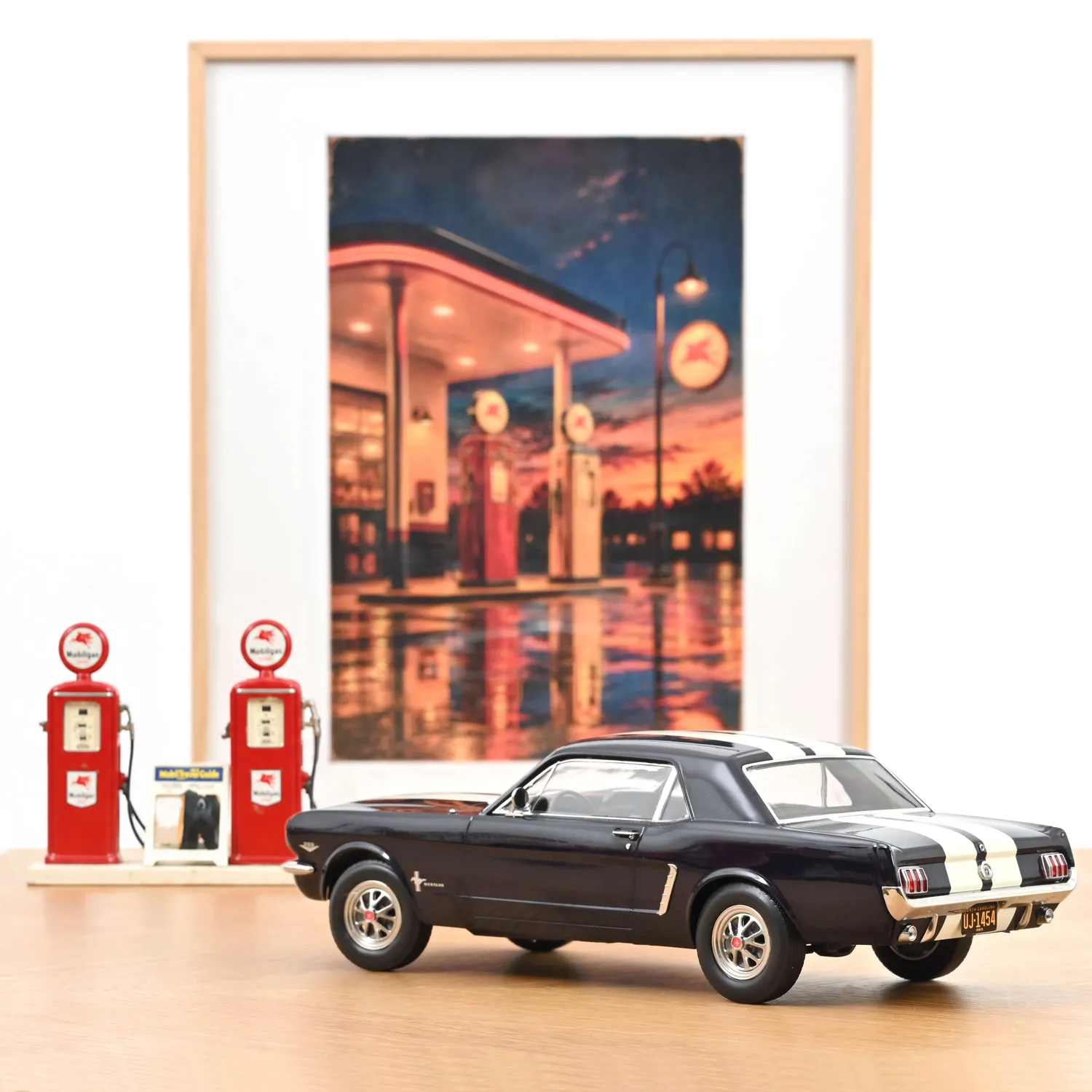 Norev Ford Mustang Coupé 1966 miniature 1/18 bleue