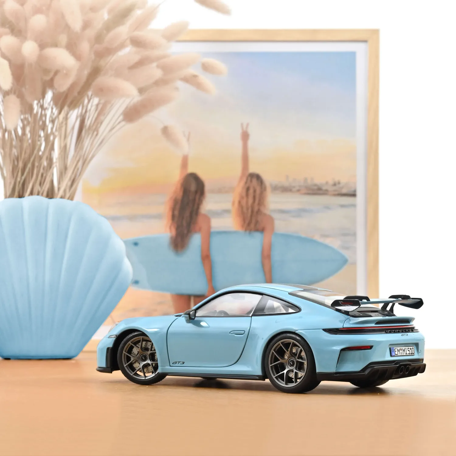Norev Porsche 911 GT3 Weissach 2025 miniature 1/18 bleu gulf