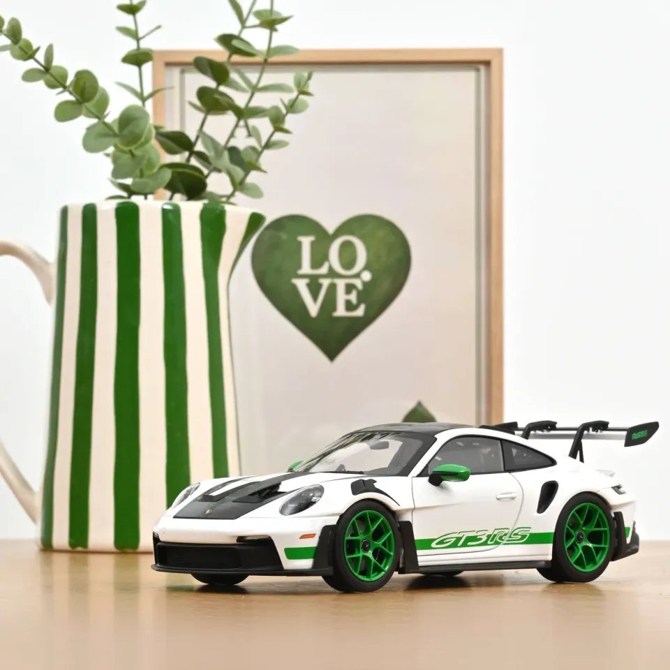 Norev Porsche 911 GT3 RS Tribute miniature 1/18 Blanc Vert