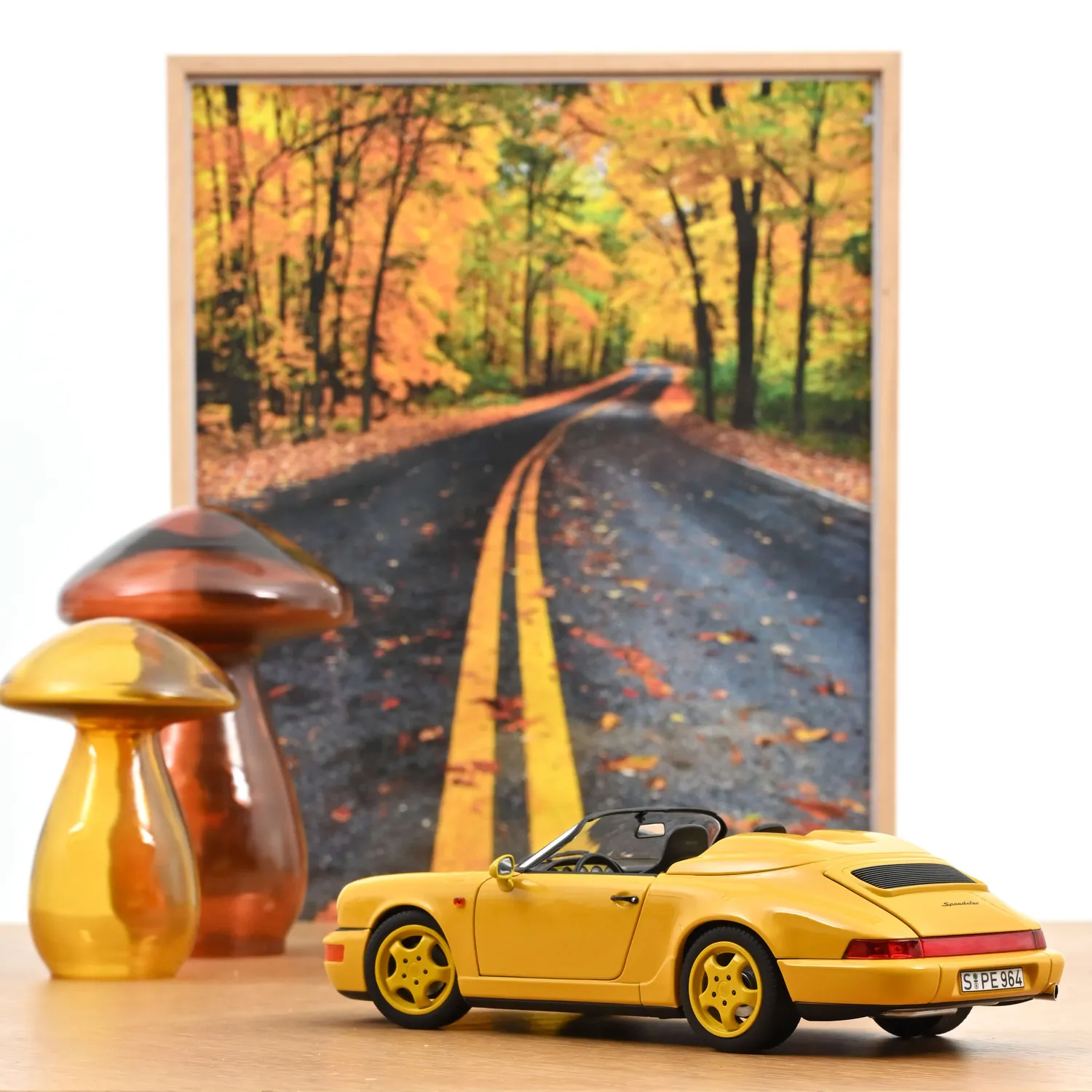 Norev Porsche 911 Speedster 1993 miniature 1/18 jaune Speed