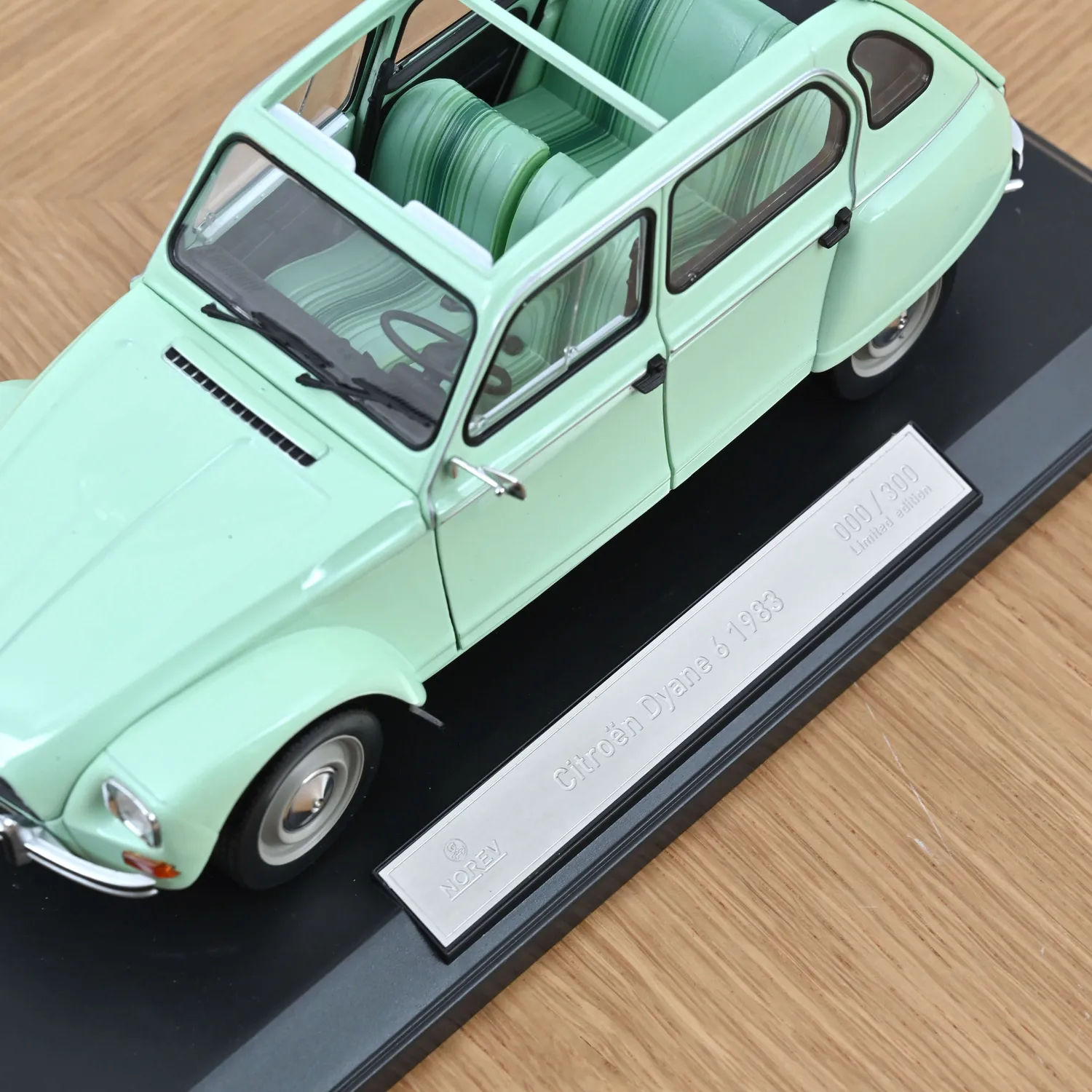 Norev Citroën Dyane 6 1983 miniature 1/18 vert jade