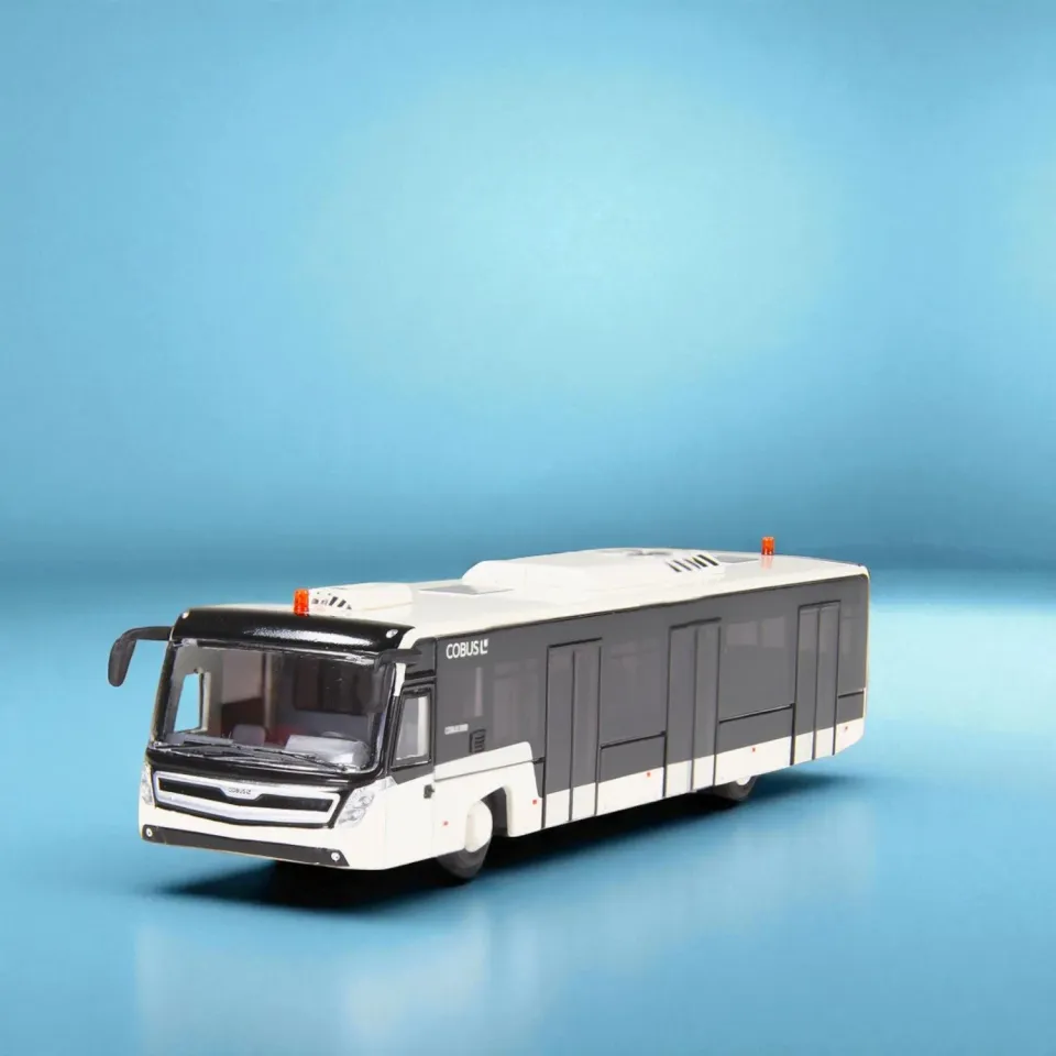 NZG Cobus 3002 miniature bus aéroport 1:87 blanc-bleu