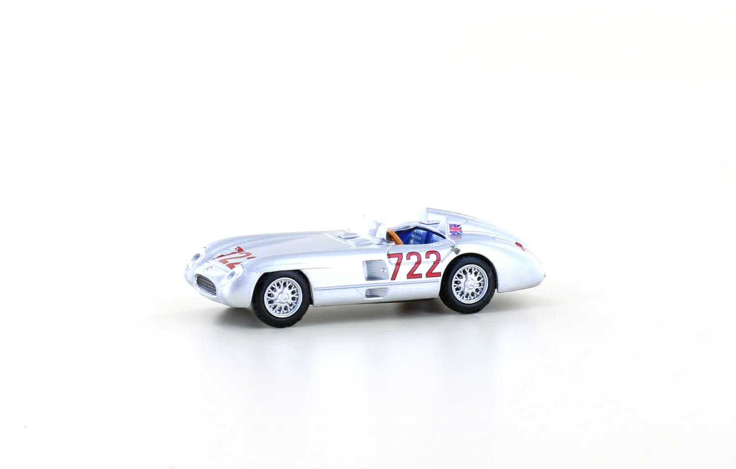 MINIS Mercedes-Benz 300 SLR N°722 voiture miniature 1/87 argent