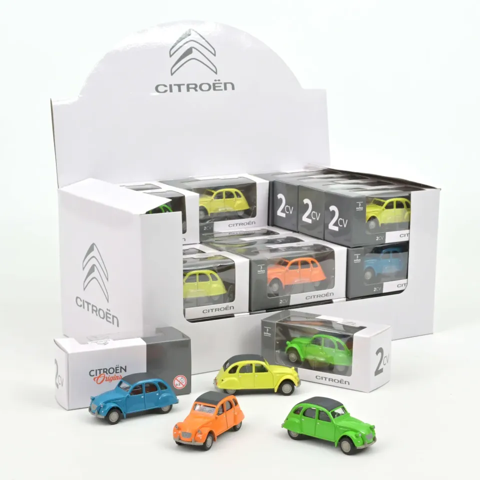 Norev Citroën 2CV 1/54 voiture miniature display 36 pièces