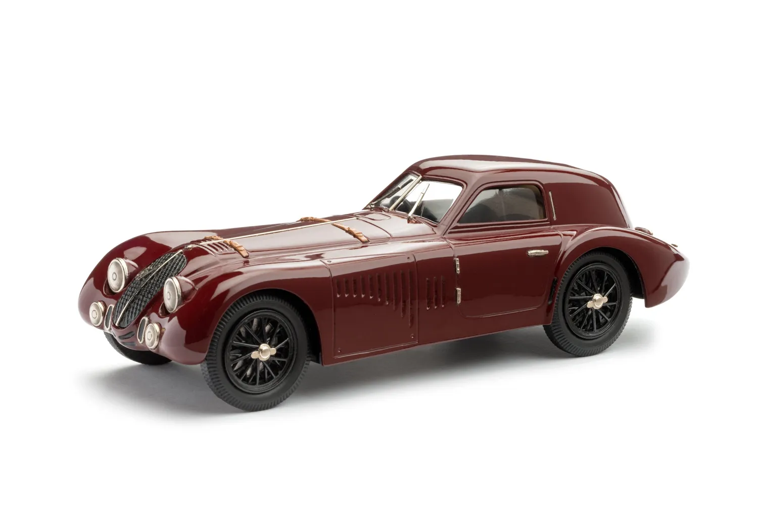 Alfa Romeo 8C 2900 B Speciale Le Mans miniature 1/31 argent rouge