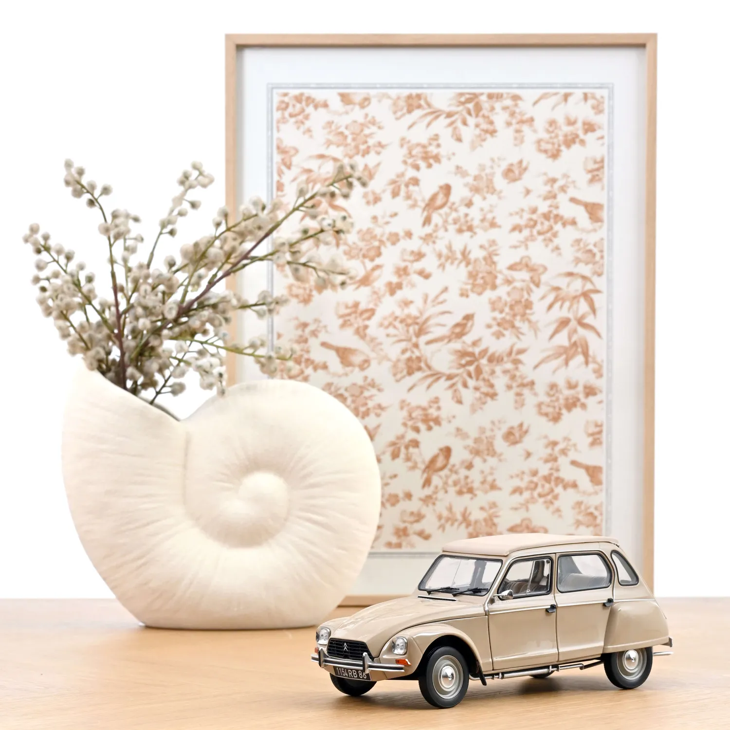 Norev Citroën Dyane 6 1983 miniature 1/18 Beige Colorado