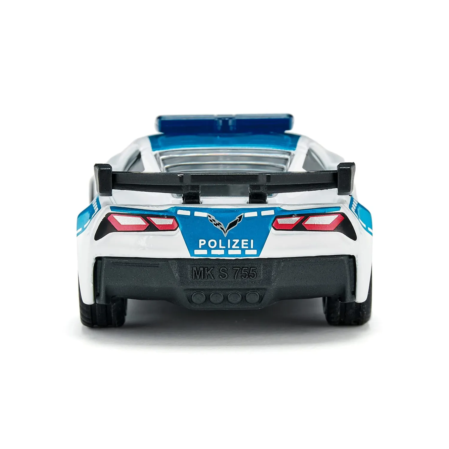 Siku Super 1525 Corvette ZR1 Voiture de police bleu/blanc