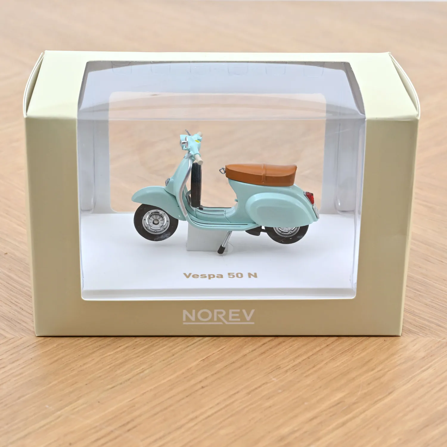 Norev Vespa 50 N 1969 scooter miniature 1/18 bleu