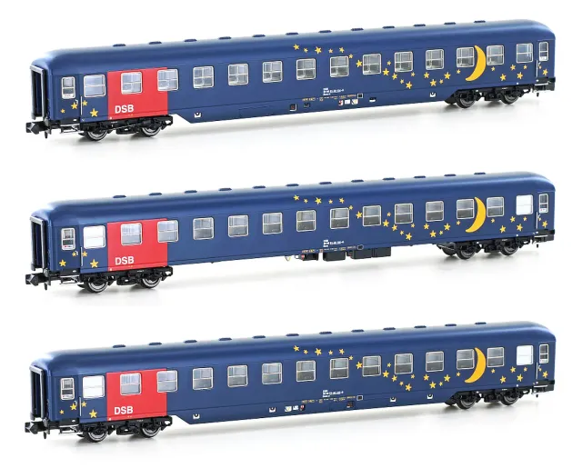 MINIS Bcm DSB coffret 3 voitures-lits Ep.V éclairé