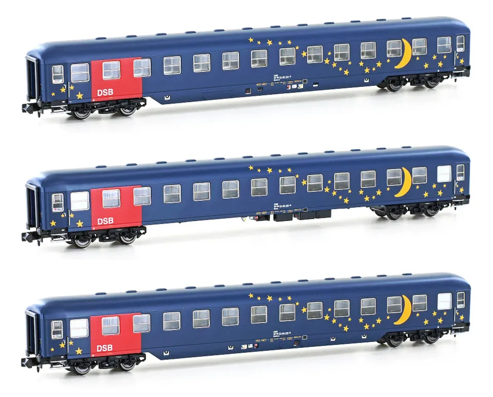 MINIS Bcm DSB coffret 3 voitures-lits Ep.V éclairé