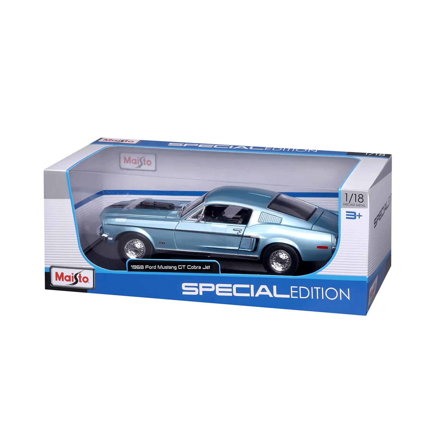Maisto Ford Mustang GT Cobra Jet 1968 voiture miniature 1/18
