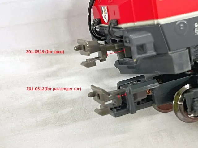 MINIS Scharfenberg RhB Loks attelage 10 pièces long