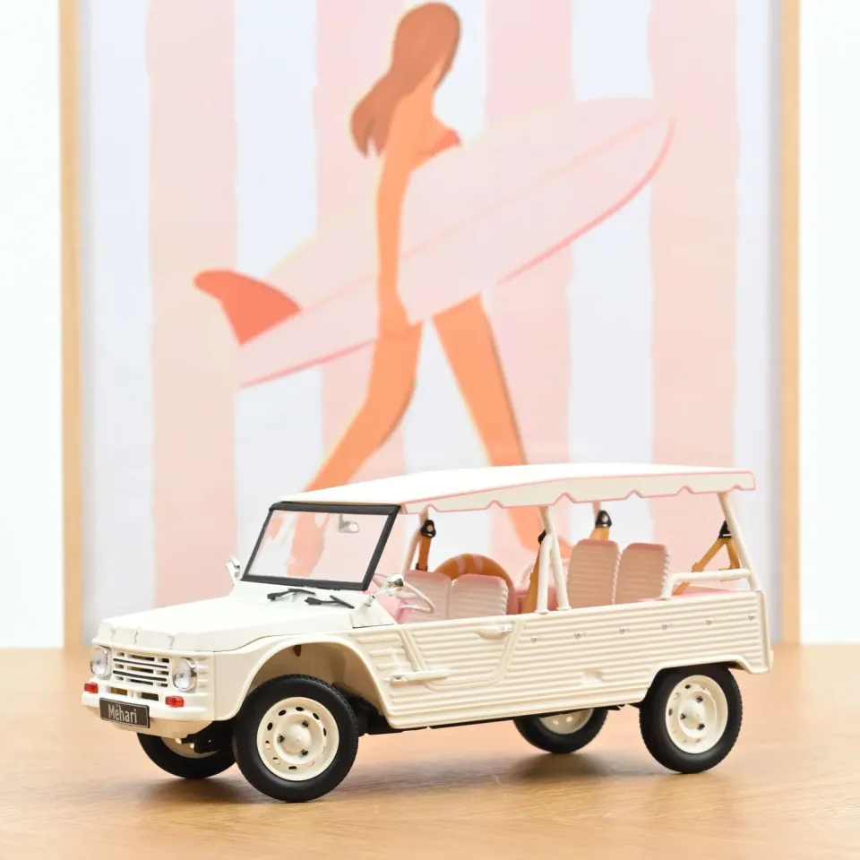 Norev Citroën Méhari 2023 voiture miniature 1/18 blanc rose
