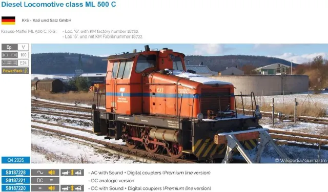 MINIS ML 500C locomotive diesel Kali & Salz Ep V