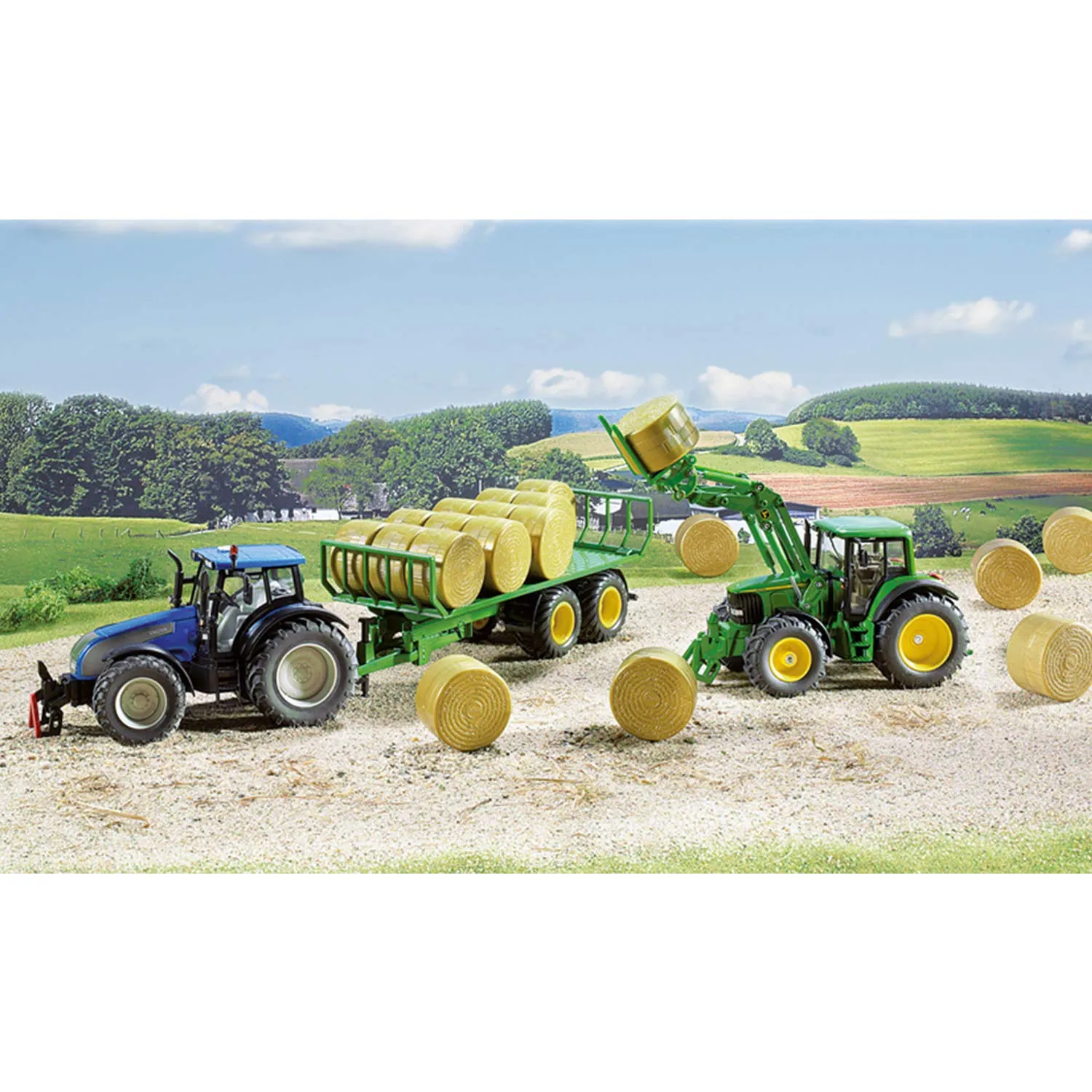 SIKU Farmer 2891 remorque miniature verte 15 balles