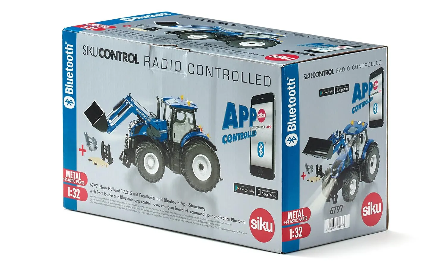 Siku 6797 New Holland T7.315 tracteur chargeur frontal 1/32
