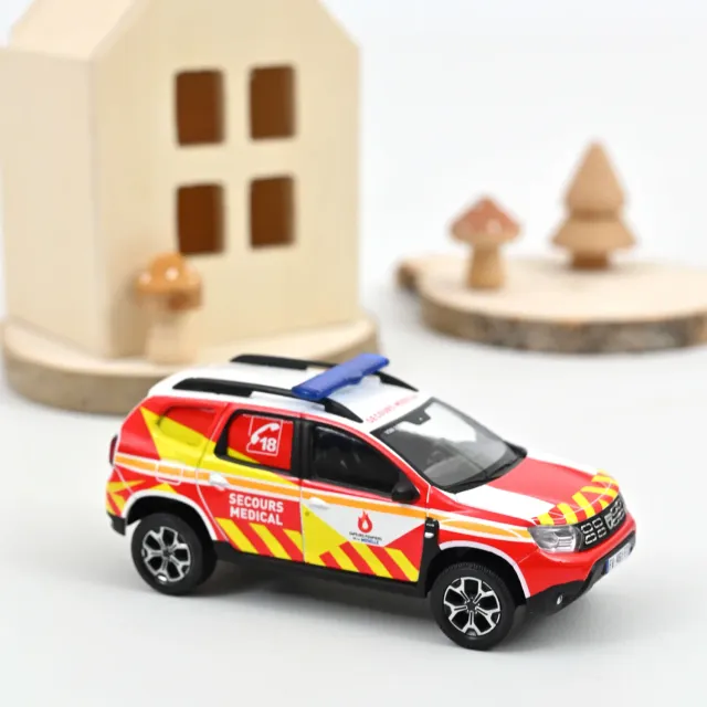 Norev Dacia Duster 2020 Pompiers Secours Médical 57 miniature 1/43