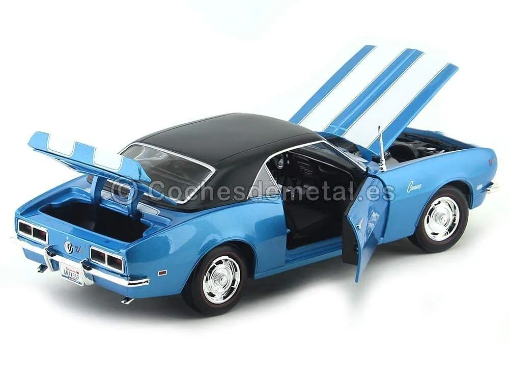 Maisto Chevrolet Camaro Z28 1968 voiture miniature bleue 1/18