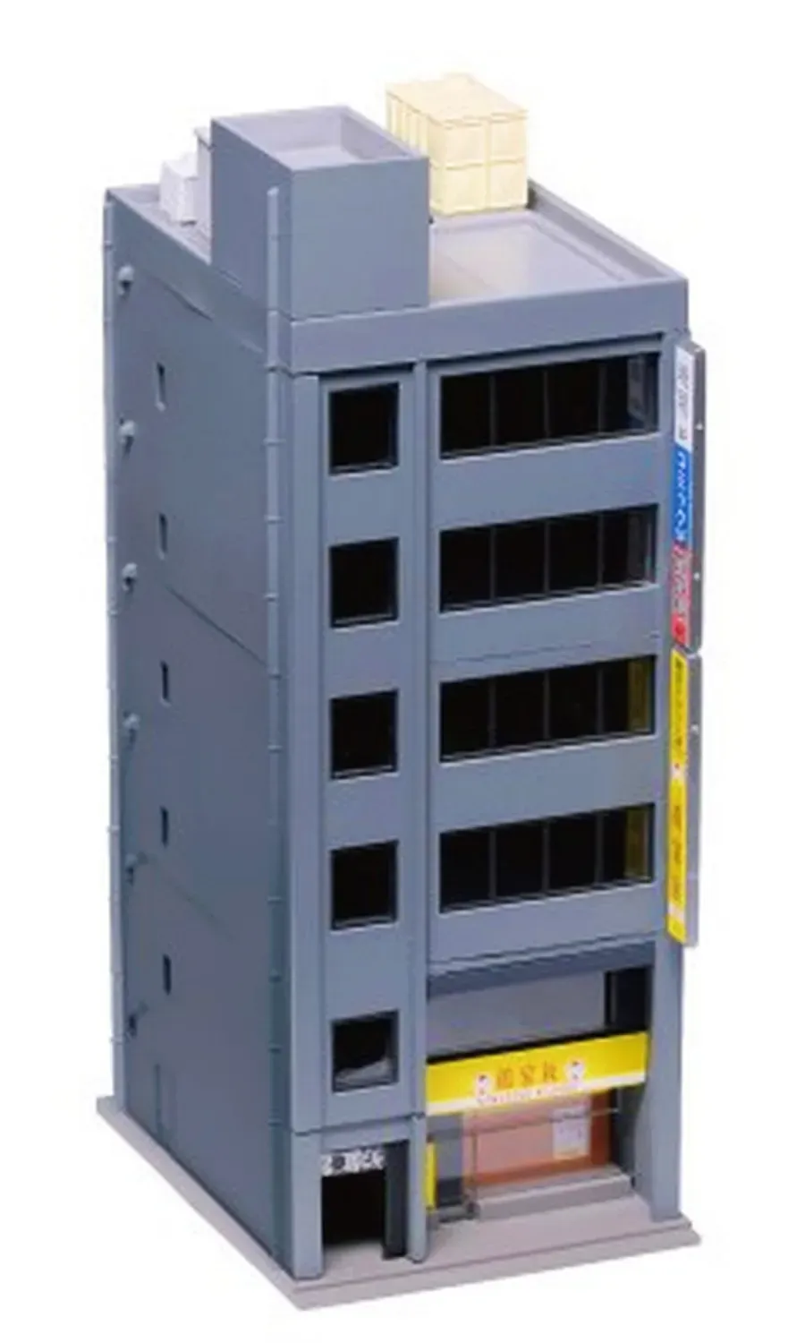 MINIS immeuble bureaux 6 étages maquette gris clair