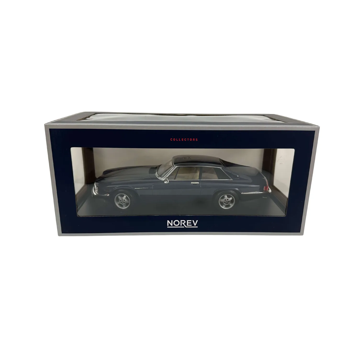 Norev Jaguar XJ-S H.E. Coupé 1982 miniature 1/18 bleu