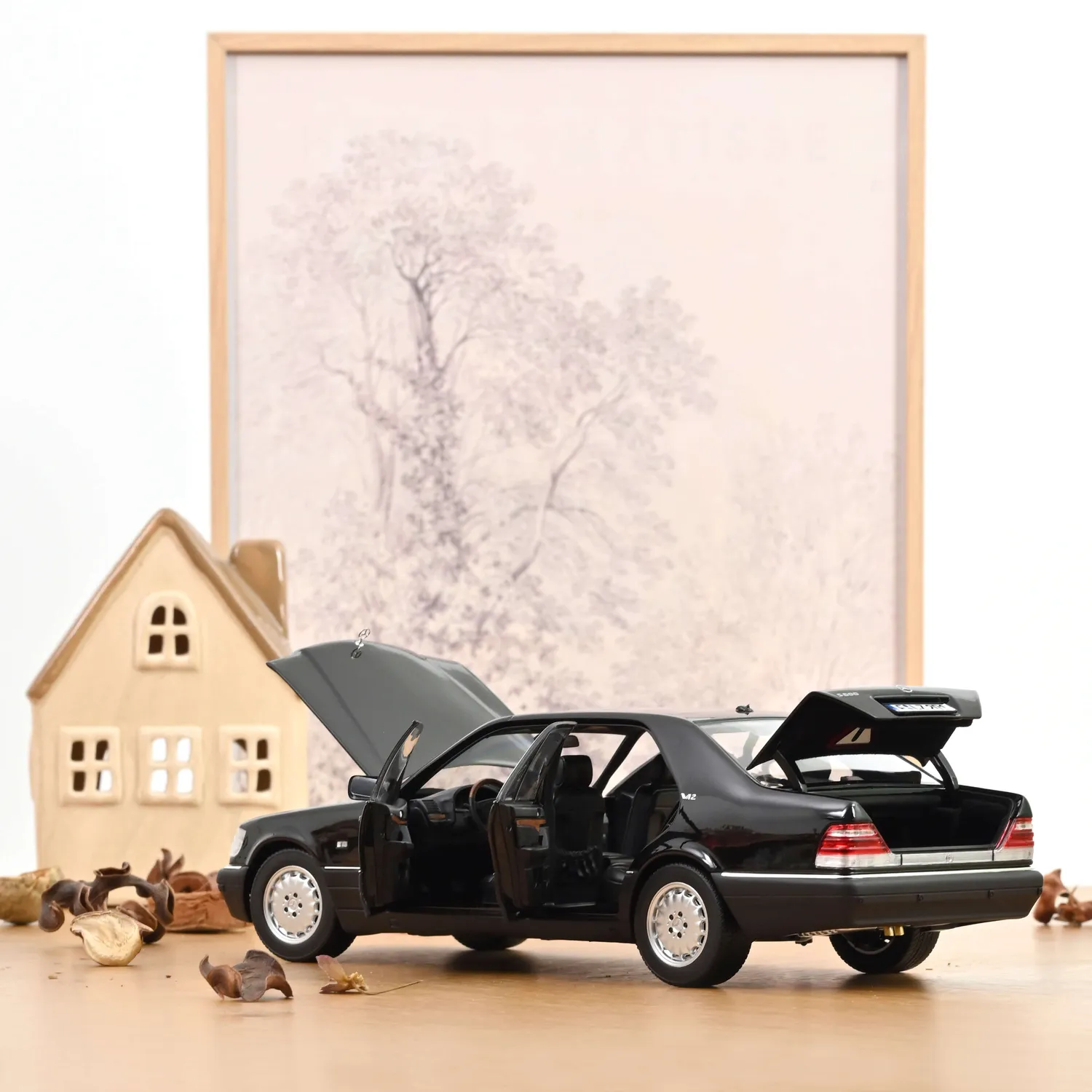 Norev Mercedes S600 1997 miniature 1/18 noir obsidian