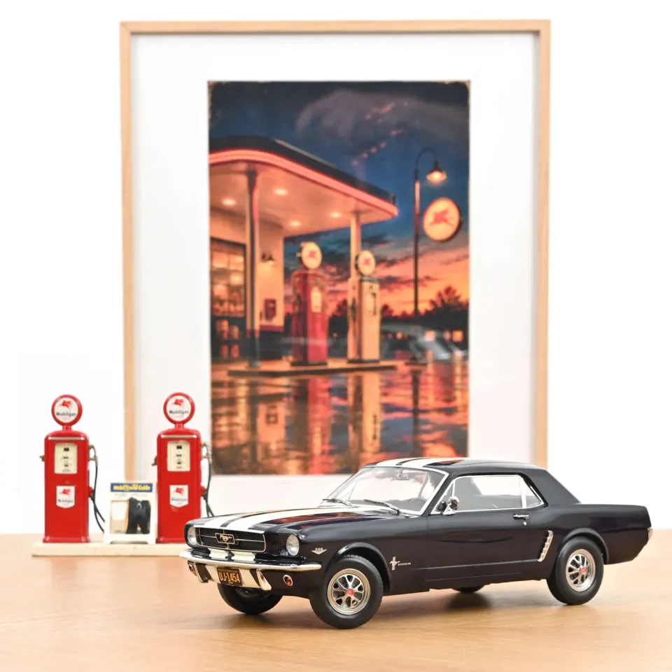 Norev Ford Mustang Coupé 1966 miniature 1/18 bleue