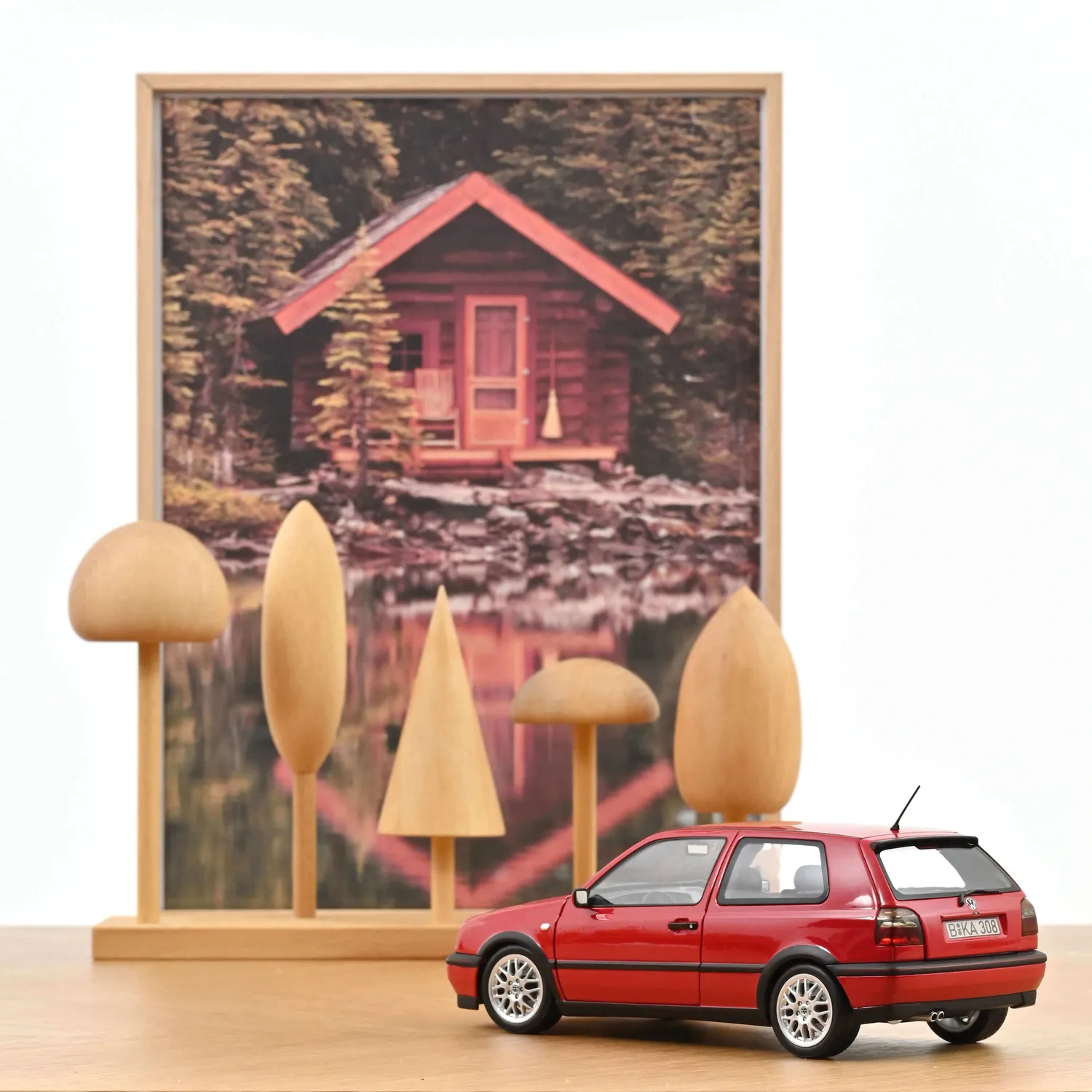 Norev VW Golf GTI 1996 Rouge Flash miniature 1/18 youngtimer