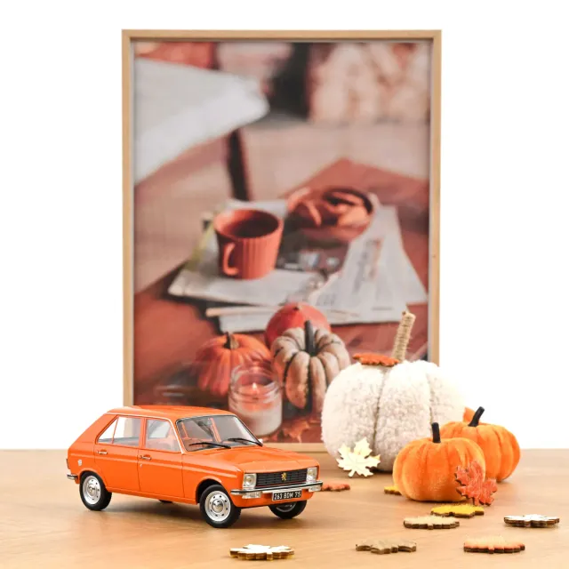 Norev Peugeot 104 GL 1977 voiture miniature 1/18 orange 300 pcs