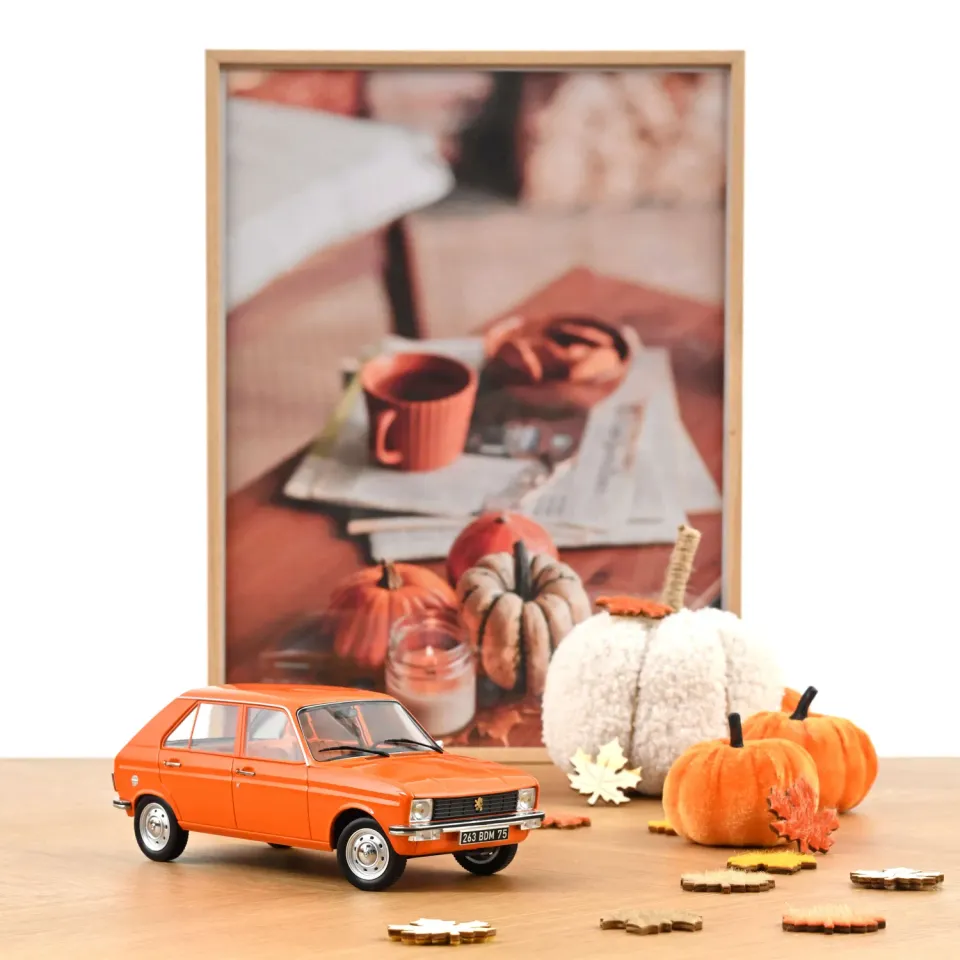 Norev Peugeot 104 GL 1977 voiture miniature 1/18 orange 300 pcs