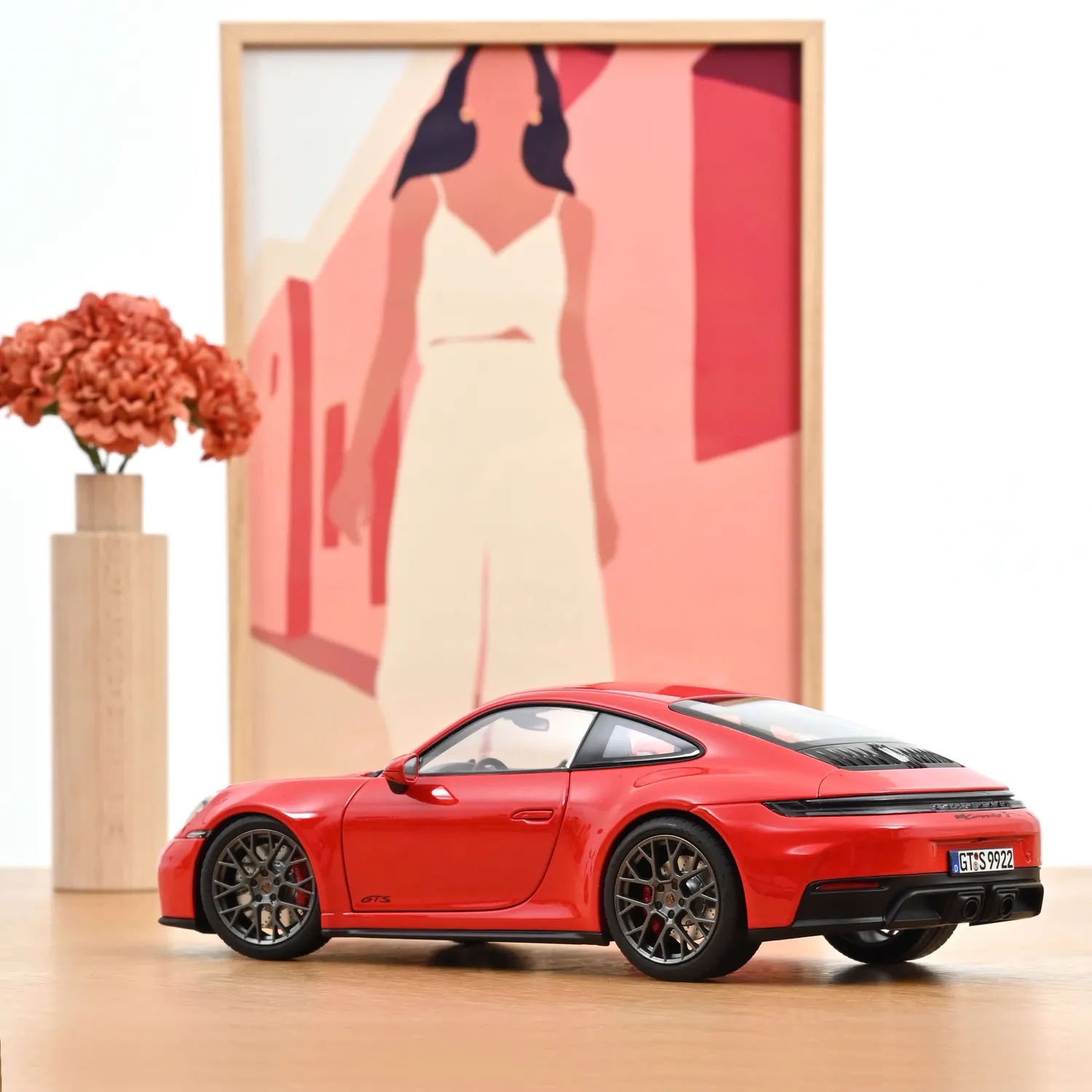Norev Porsche 911 Carrera 2025 voiture miniature 1/18 Rouge Indien