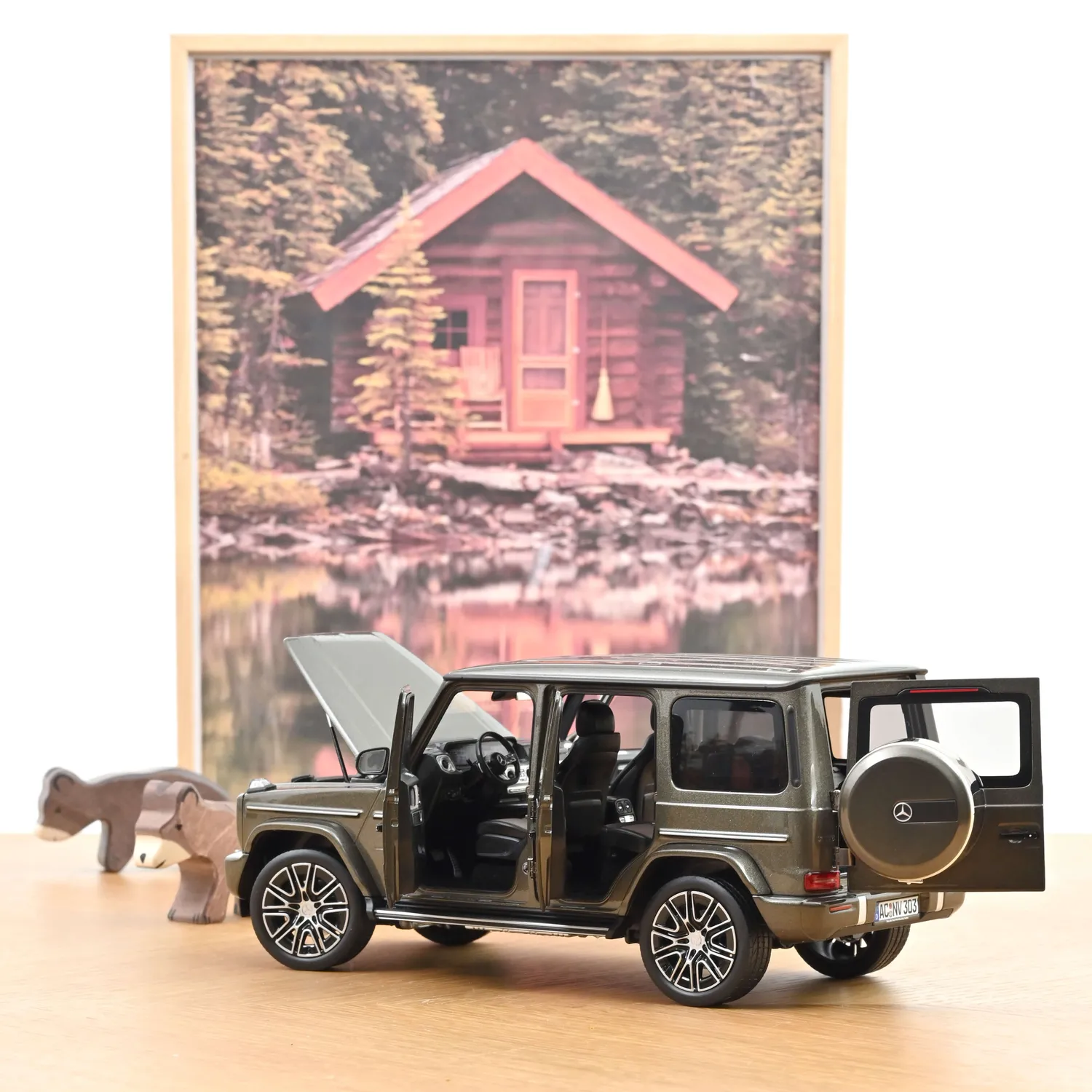 Norev Mercedes-Benz G-Class 2024 miniature 1/18 gris indium