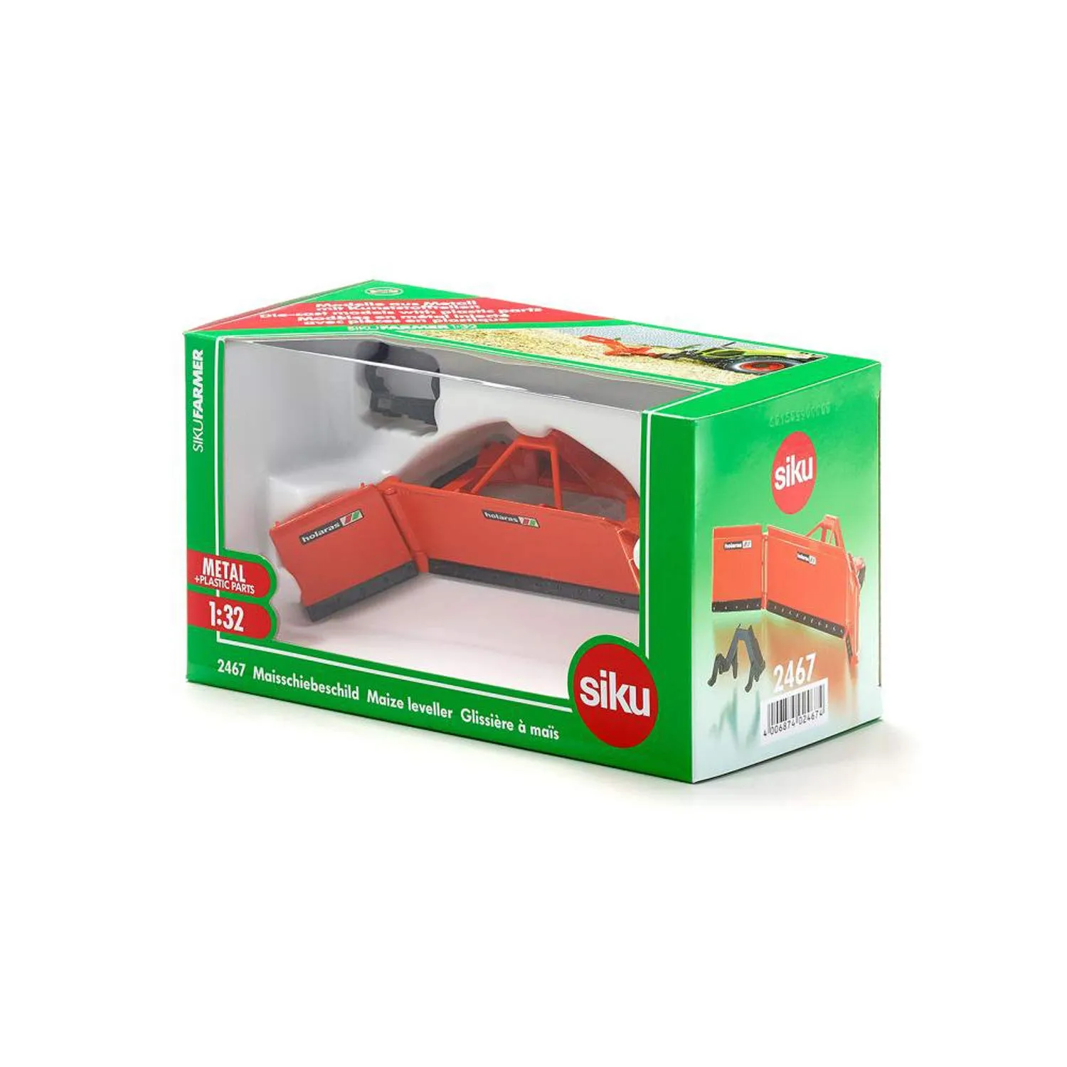 SIKU Farmer 2467 lame niveleuse à maïs 1:32 orange