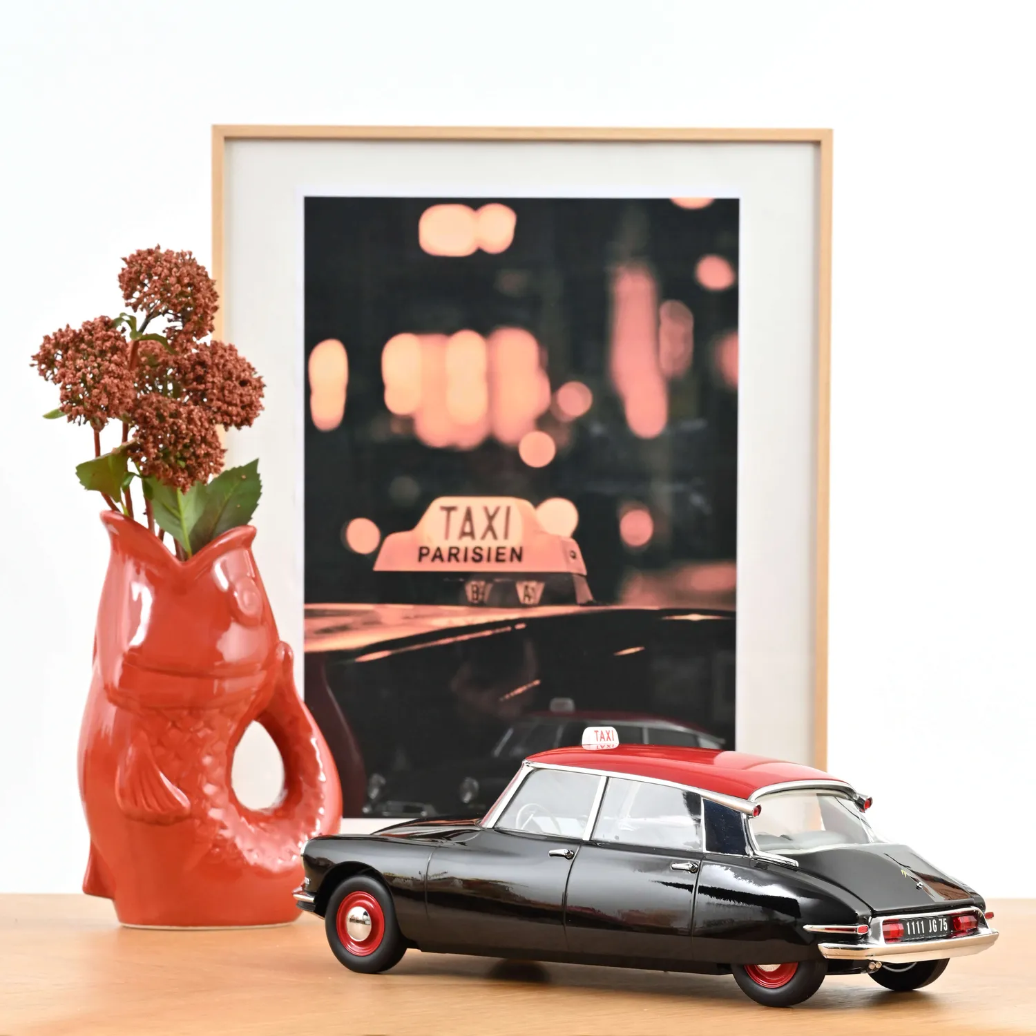 Norev Citroën DS 19 1959 Taxi Parisien voiture miniature 1/12