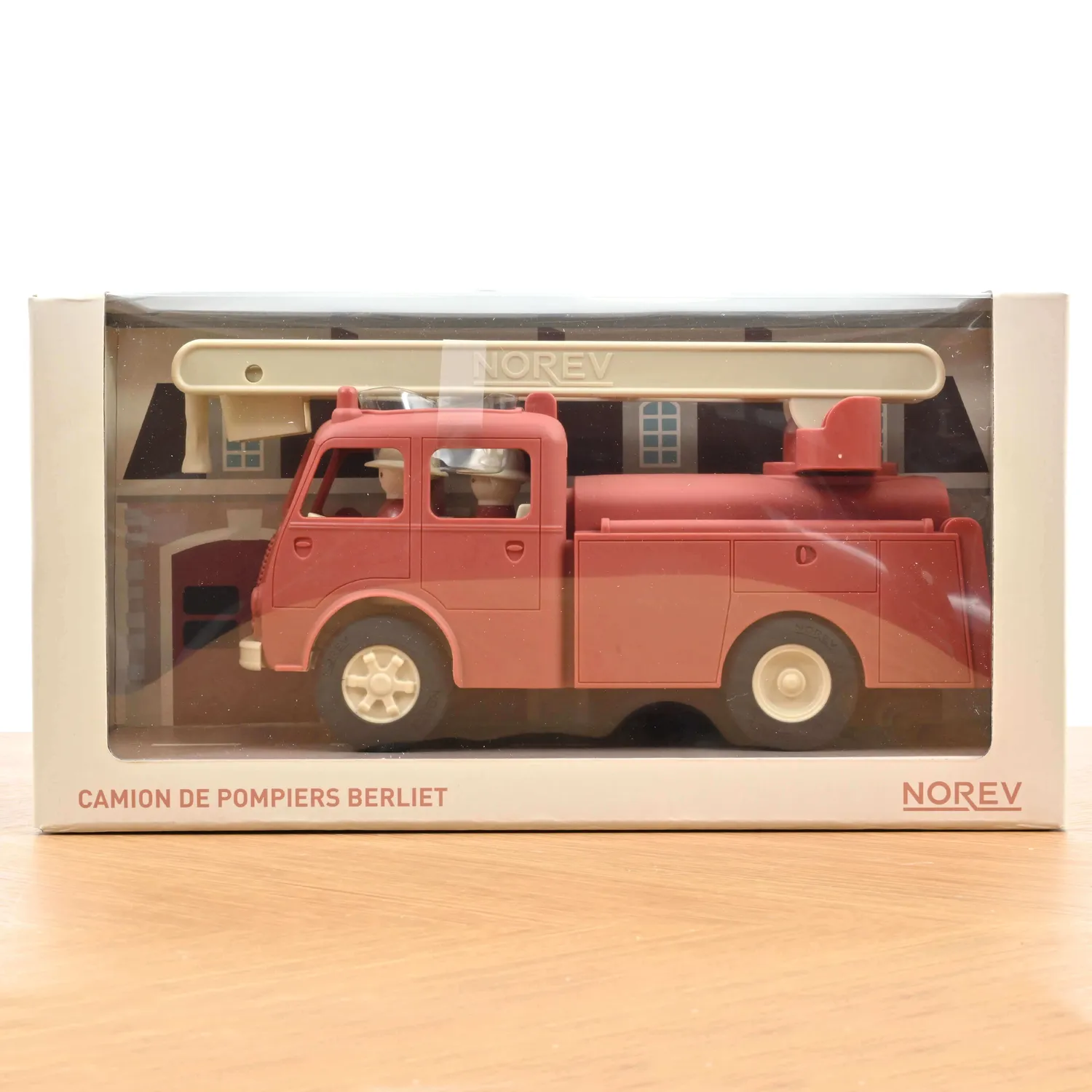 Norev Plastigam Berliet camion pompier jouet 1/24 27 cm