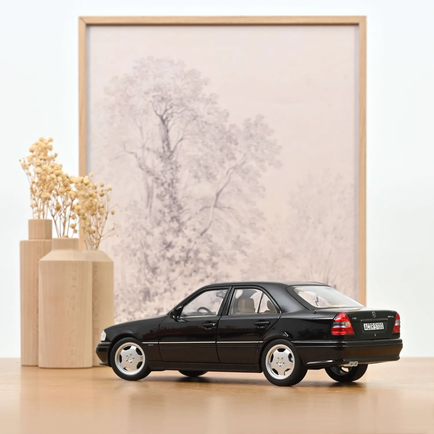 Norev Mercedes C36 AMG 1993 miniature 1/18 noir