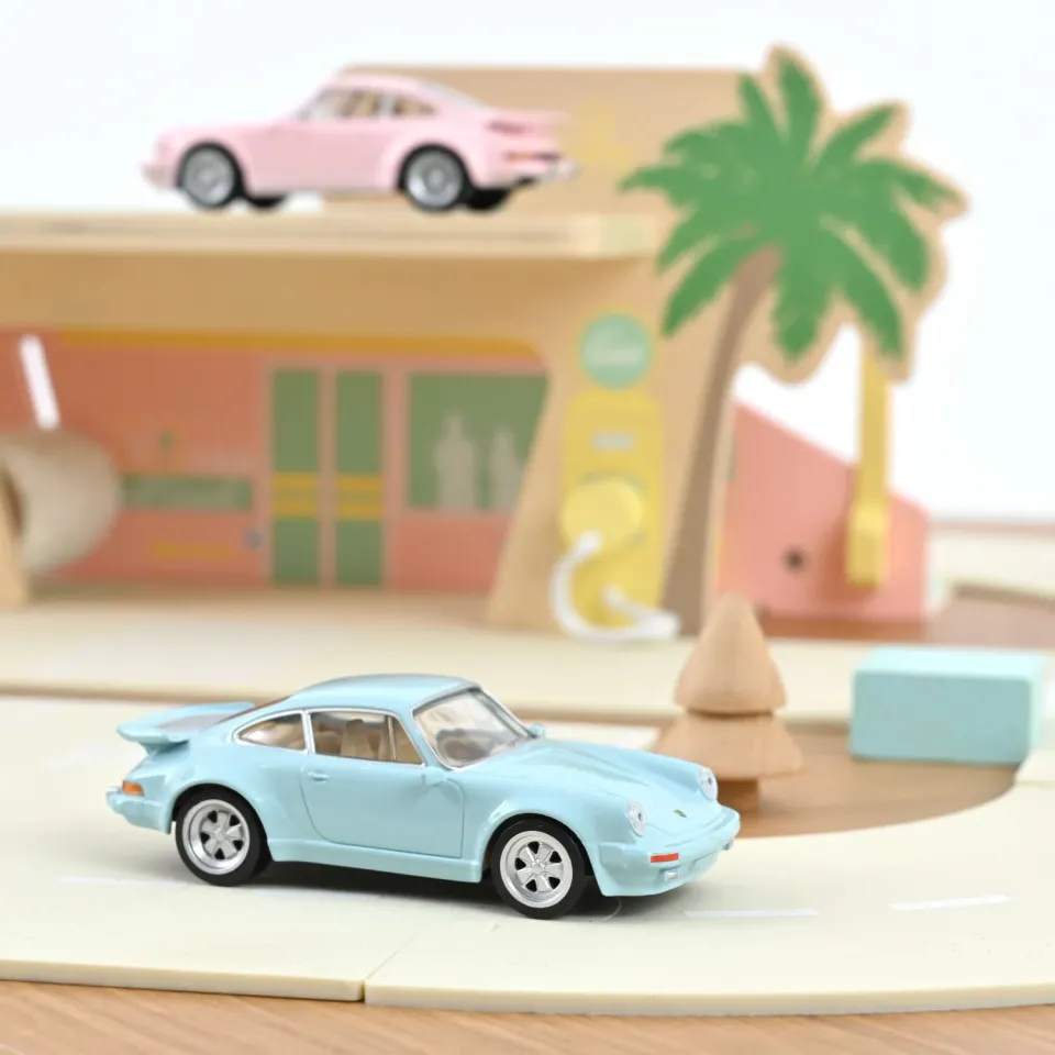 Norev Porsche 911 Turbo 1978 jet-car miniature 1/43 bleu