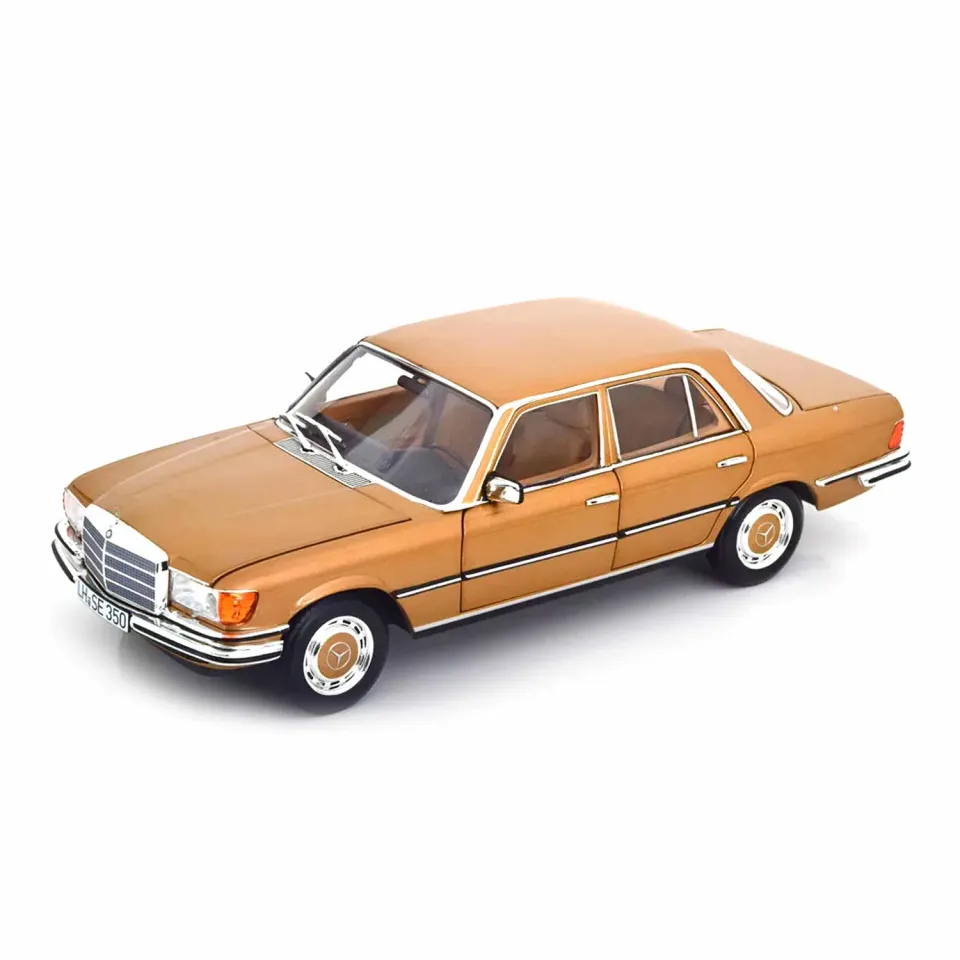 Norev Mercedes-Benz 350 SE miniature 1/18 or métallisé