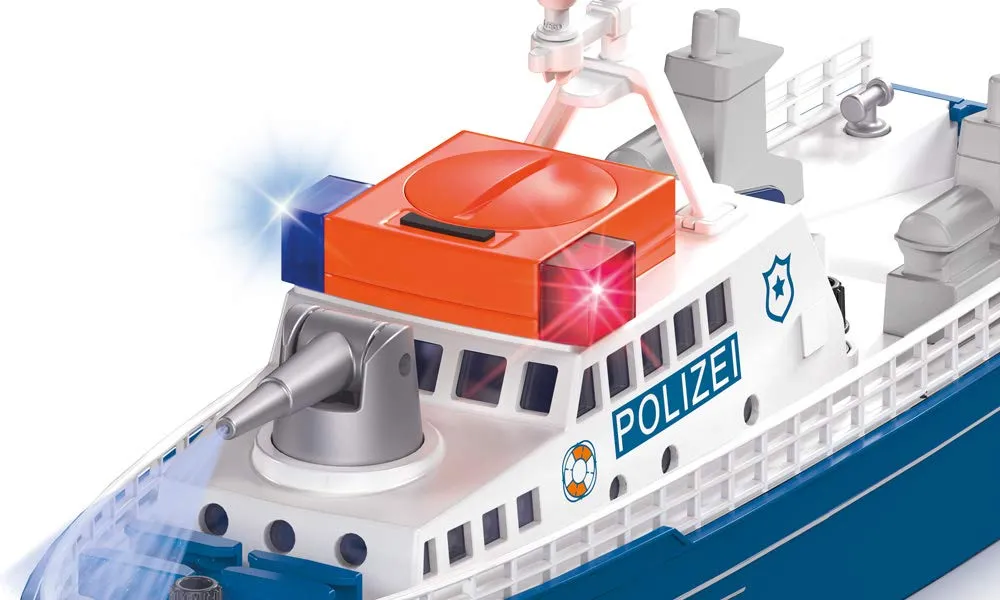 SIKU Super 5401 bateau miniature police bleu flottant