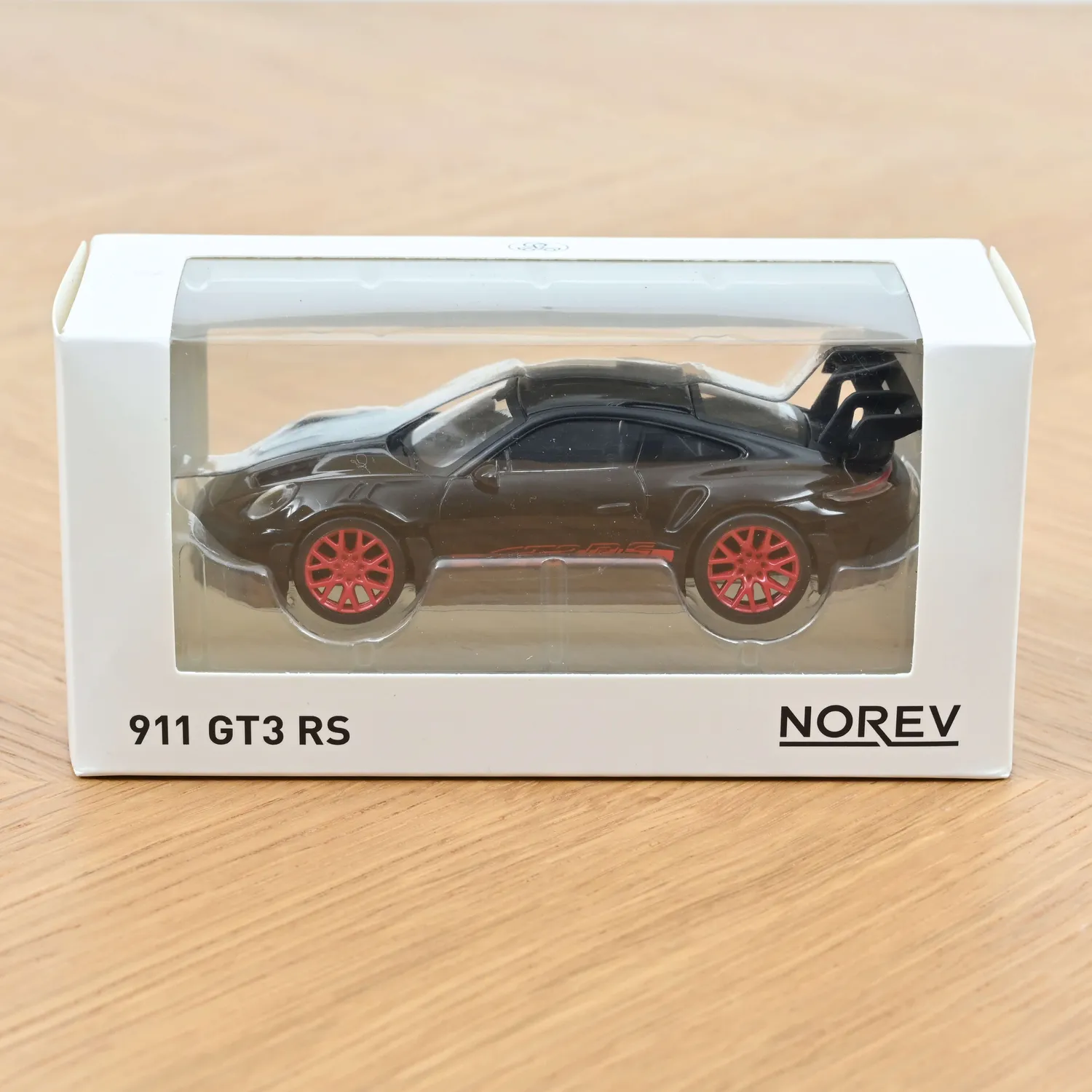 Norev Porsche 911 GT3 RS 2022 jet-car 1/43 noir rouge