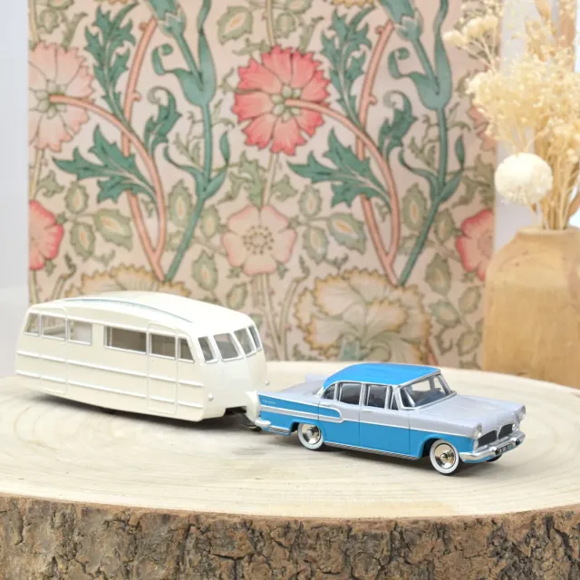 Norev Simca Vedette Chambord 1958 miniature 1/43 caravane