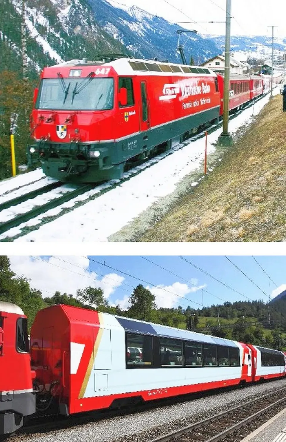 Kato Glacier Express Ge 4/4 III coffret départ 3 pièces RhB