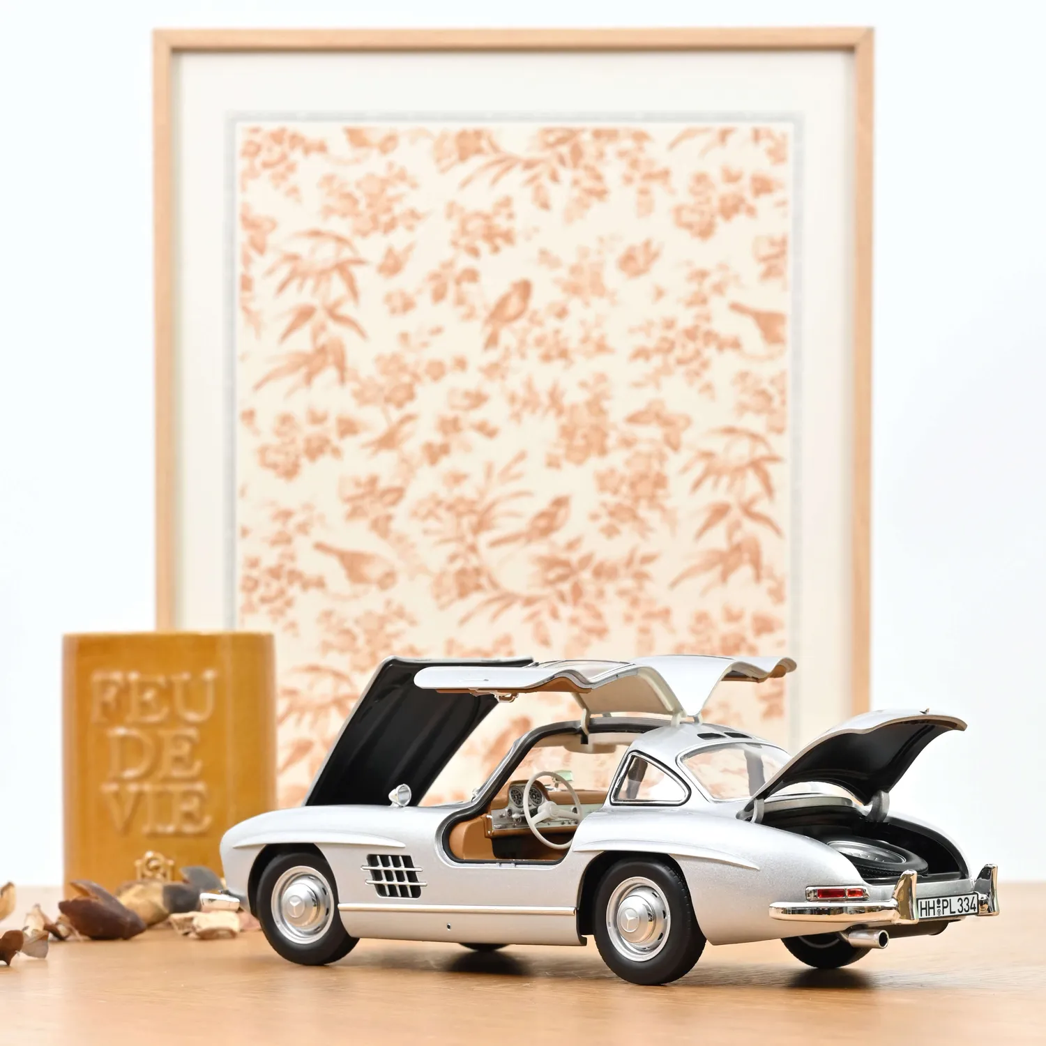 Norev Mercedes 300 SL 1954 miniature 1/18 argent