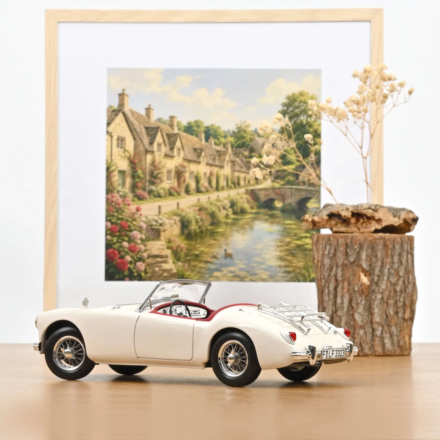 Norev MGA 1955 Blanc Anglais voiture miniature 1/18 200pcs
